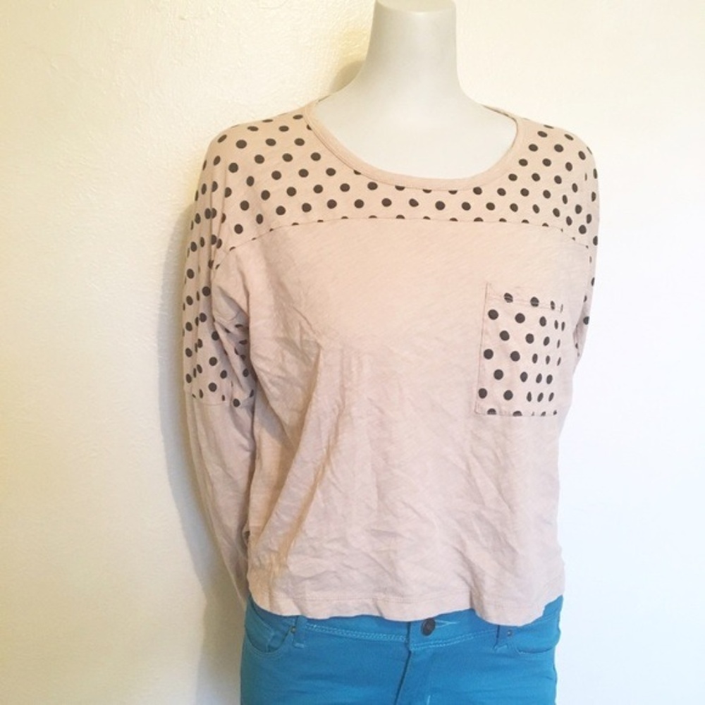 Madewell Small Polka Dot Dolman Pocket Tee